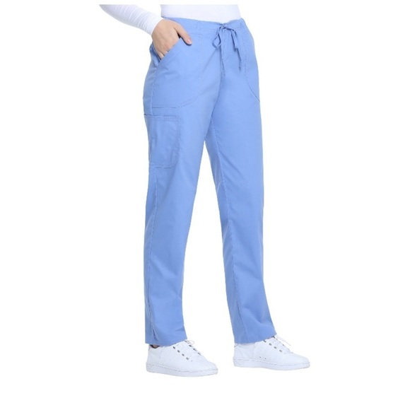 NWT lot of 2 Scrubstar Women's Core Essentials Scrub Pants with Drawstring Tie - Picture 9 of 11